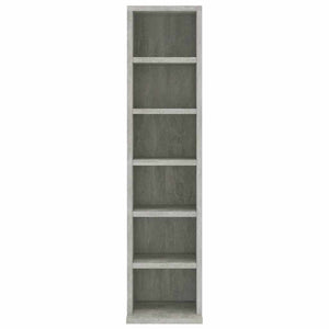 Έπιπλο για CD Γκρι Σκυροδέματος 21x20x88 εκ. Επεξεργασμένο Ξύλο