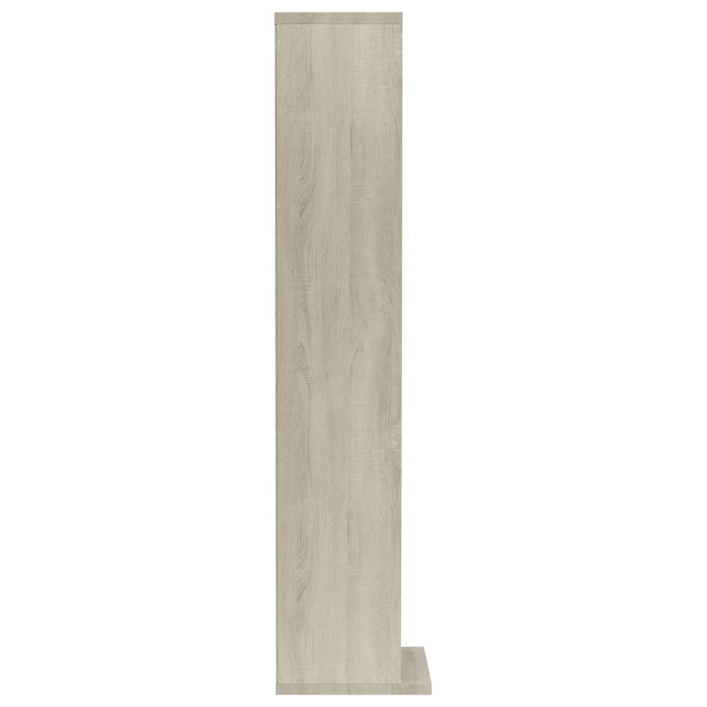 Έπιπλο για CD Λευκό/Sonoma Δρυς 21x20x88 εκ. Επεξεργασμένο Ξύλο