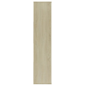 Διαχωριστικό/Βιβλιοθήκη Λευκό/Sonoma 110x24x110 εκ. Μοριοσανίδα