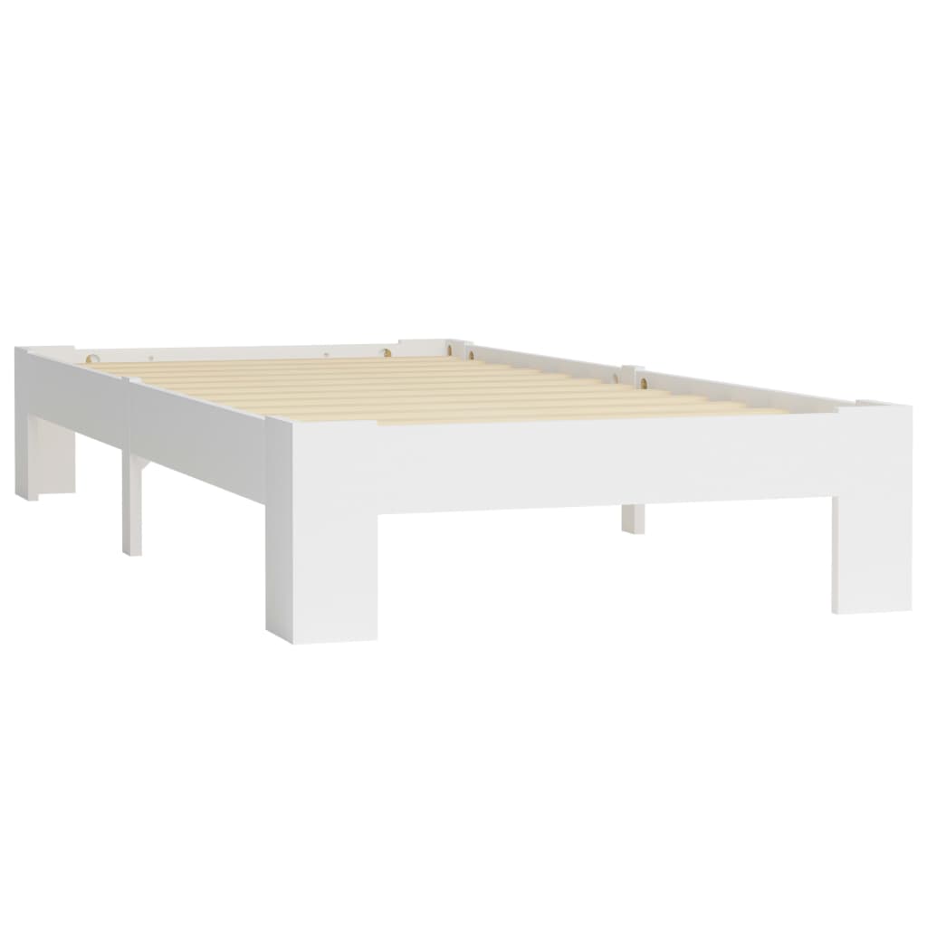 Πλαίσιο Κρεβατιού Λευκό 90 x 200 εκ. από Μασίφ Ξύλο Πεύκου - PAKOBAZAAR
