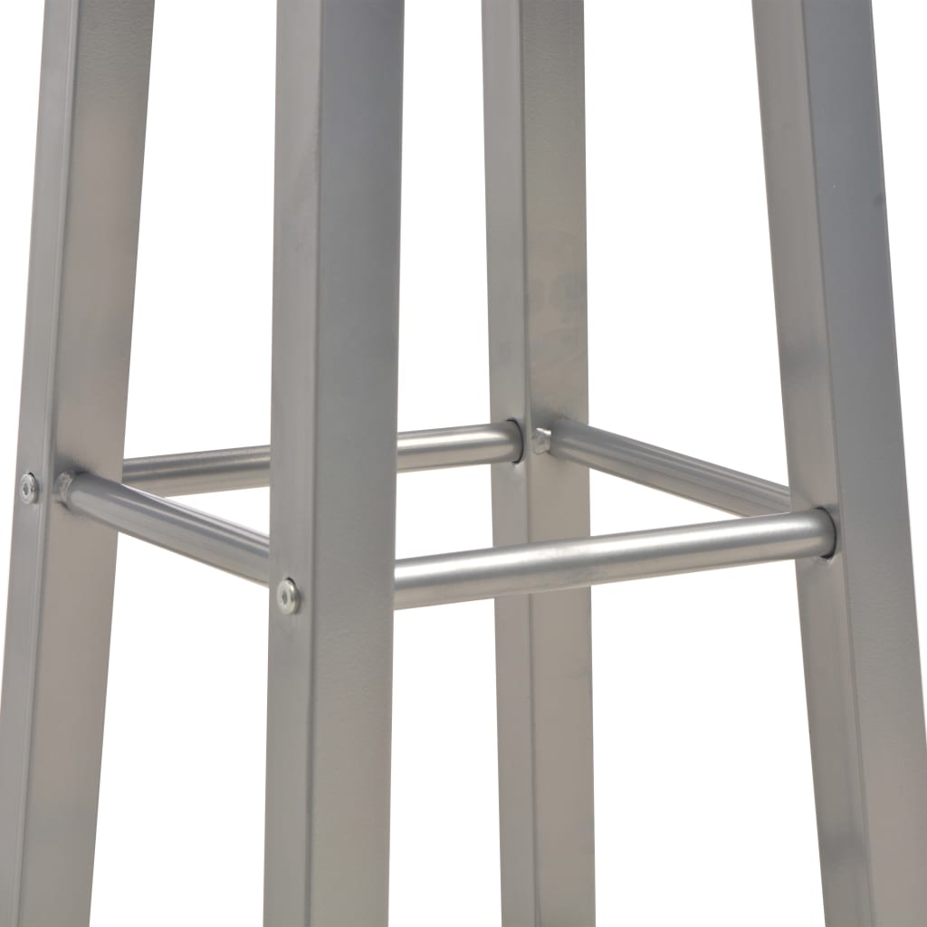 Σετ Επίπλων Μπαρ 3 Τεμαχίων Ανθρακί από Ξύλο και Ατσάλι - PAKOBAZAAR