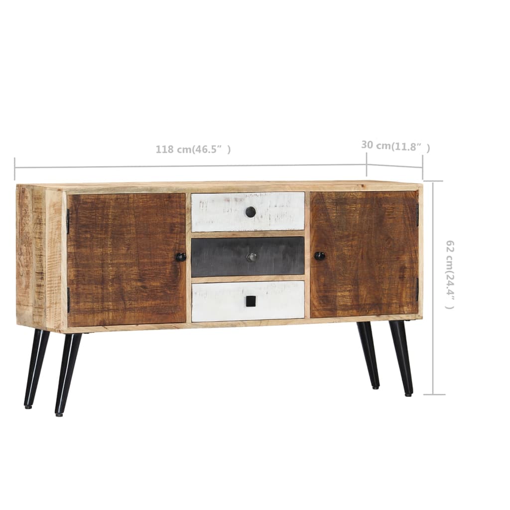 Μπουφές 118 x 30 x 62 εκ. από Μασίφ Ξύλο Μάνγκο - PAKOBAZAAR