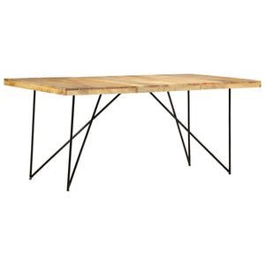 Τραπεζαρία 180 x 90 x 76 εκ. από Μασίφ Ξύλο Μάνγκο - PAKOBAZAAR
