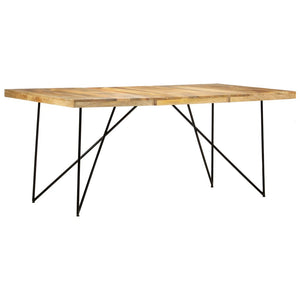 Τραπεζαρία 180 x 90 x 76 εκ. από Μασίφ Ξύλο Μάνγκο - PAKOBAZAAR