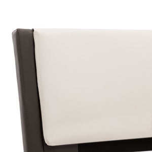 Σκελετός Κρεβατιού με LED χωρίς Στρώμα Γκρι και Λευκό 120x190 εκ. - Pakobazaar