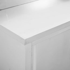 Ερμάριο Πάγκος Συρόμενες Πόρτες 100x50x(95-97) εκ. Ανοξ. Ατσάλι - Pakobazaar