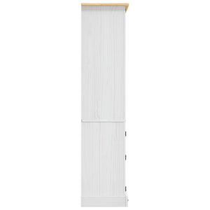 Έπιπλο Τηλ. Μεξικ. Στιλ Corona Λευκό 80x40x170 εκ. Ξύλο Πεύκου - PAKOBAZAAR