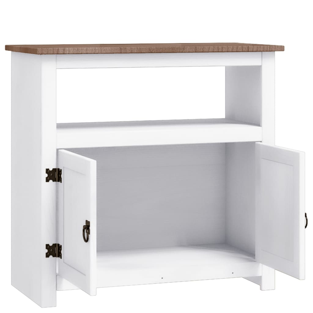 Έπιπλο Τηλ. Μεξικ. Corona Λευκό 80x43x78 Λευκό εκ. Ξύλο Πεύκου - PAKOBAZAAR