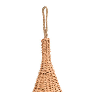 Σπίτι Γάτας Teepee με Μαξιλάρι 40x60 εκ. από Φυσικό Ξύλο Ιτιάς - PAKOBAZAAR