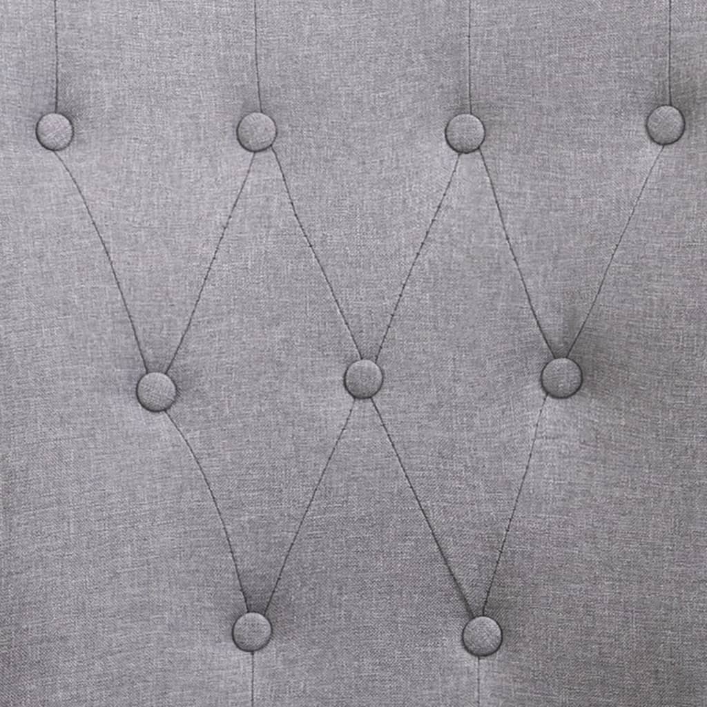 Καρέκλες Τραπεζαρίας με Μπράτσα 4 τεμ. Ανοιχτό Γκρι Υφασμάτινες - PAKOBAZAAR