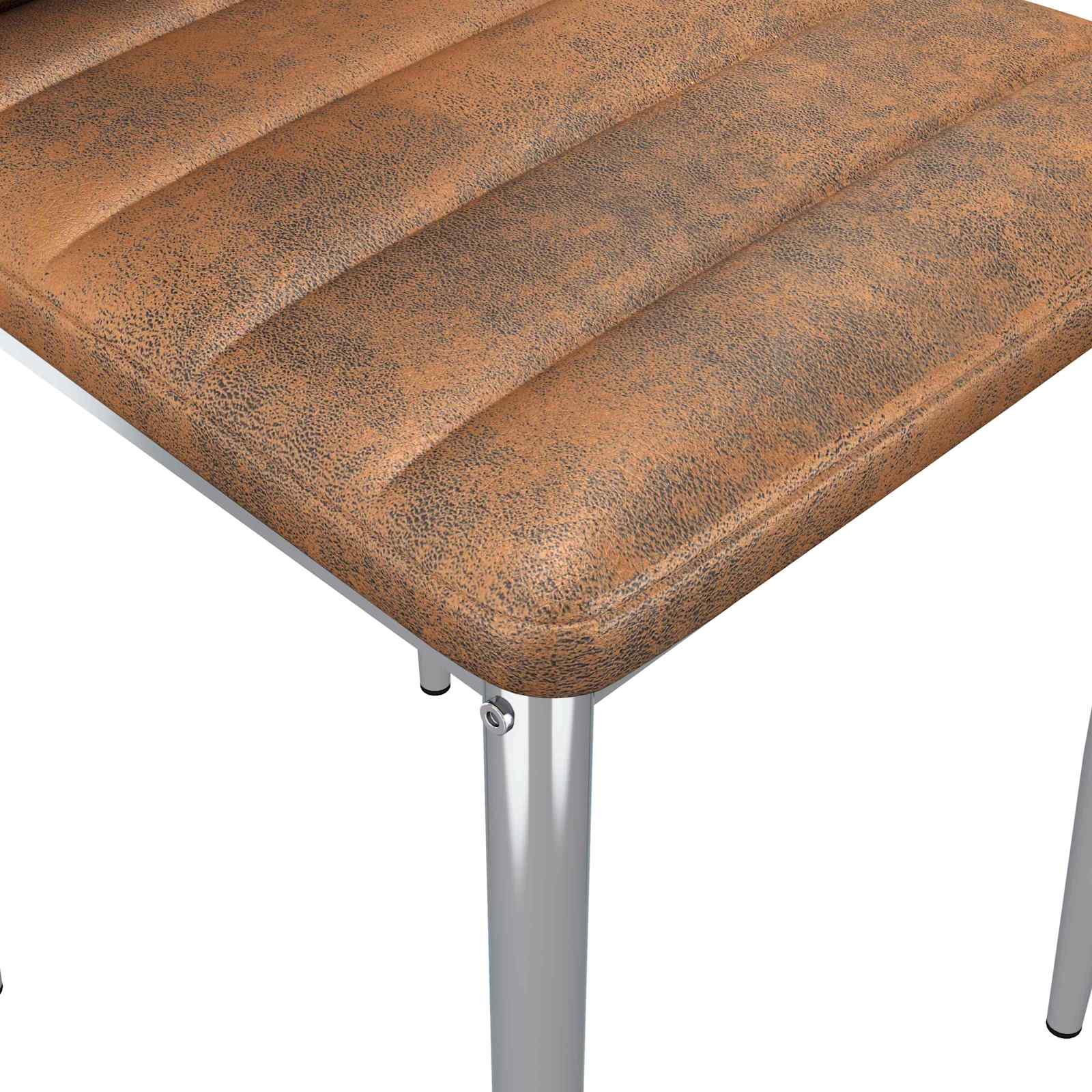 Καρέκλες φαγητού 2 τμχ. Καφέ 41.5 x 48 x 99 εκ - Pakobazaar