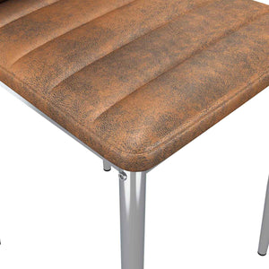 Καρέκλες φαγητού 2 τμχ. Καφέ 41.5 x 48 x 99 εκ - Pakobazaar