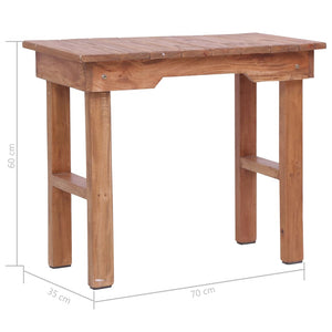 Βοηθητικό Τραπέζι 70 x 35 x 60 εκ. από Μασίφ Μαόνι - PAKOBAZAAR