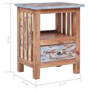Κομοδίνο 41 x 30 x 50 εκ. από Μασίφ Ξύλο Μαόνι - PAKOBAZAAR