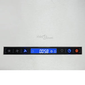 Απορροφητήρας Νησίδα Κρεμαστός Αφής με LCD 37 εκ. Ανοξ. Ατσάλι - Pakobazaar