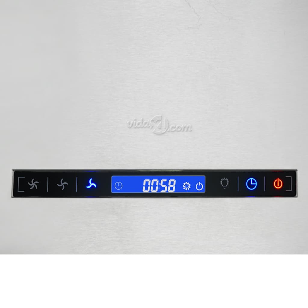 Απορροφητήρας Νησίδα Κρεμαστός Αφής με LCD 55 εκ. Ανοξ. Ατσάλι - Pakobazaar