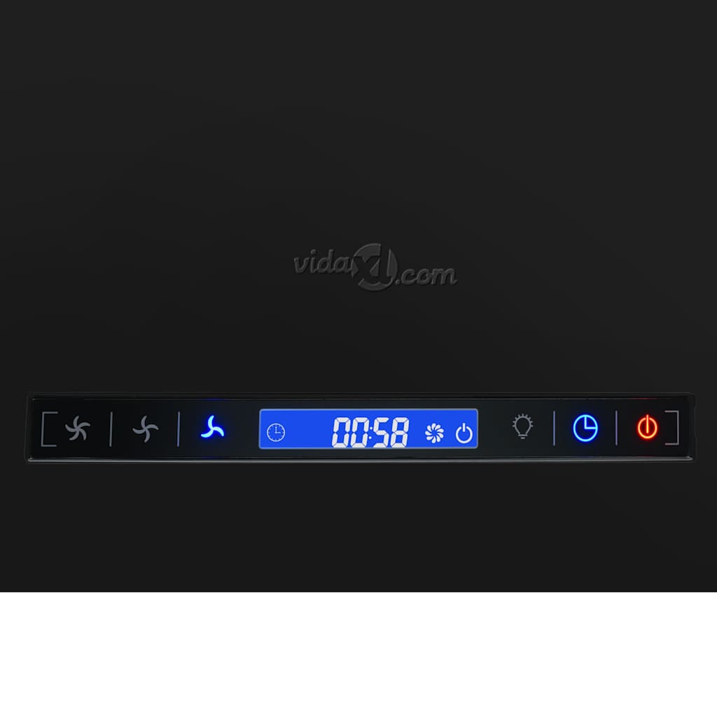 Απορροφητήρας Νησίδα Κρεμαστός Αφής με LCD 37 εκ. Ατσάλινος - Pakobazaar
