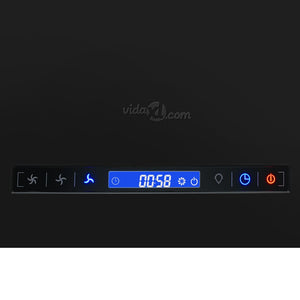 Απορροφητήρας Νησίδα Κρεμαστός Αφής με LCD 37 εκ. Ατσάλινος - Pakobazaar