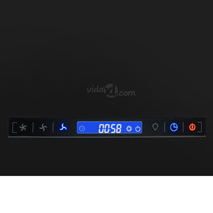 Απορροφητήρας Νησίδα Κρεμαστός Αφής με LCD 55 εκ. Ατσάλινος - Pakobazaar