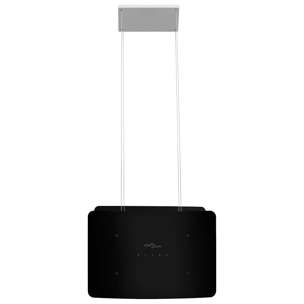 Απορροφητήρας Νησίδα Κρεμαστός Αφής με LCD από Ψημένο Γυαλί - Pakobazaar