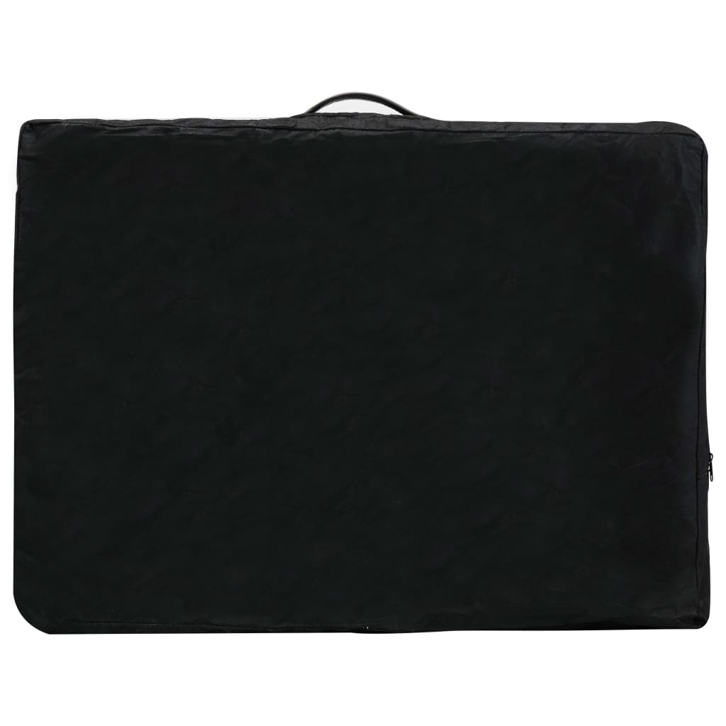 Κρεβάτι Μασάζ 4 Θέσεων Ανθρακί 186x68 εκ. με Ξύλινο Σκελετό - Pakobazaar