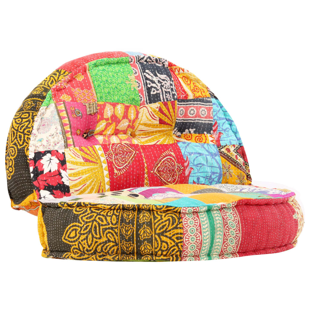 Πουφ Patchwork 100 x 20 εκ. Υφασμάτινο - PAKOBAZAAR