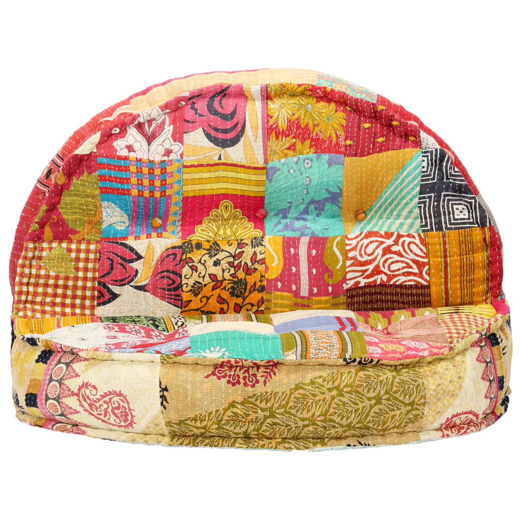 Πουφ Patchwork 100 x 20 εκ. Υφασμάτινο - PAKOBAZAAR