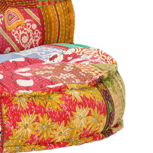 Πουφ Patchwork 100 x 20 εκ. Υφασμάτινο - PAKOBAZAAR