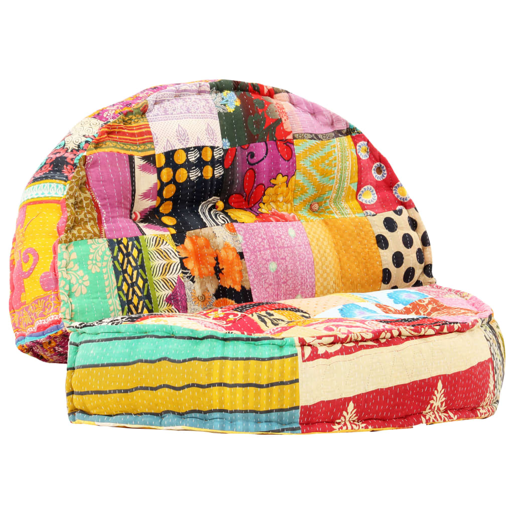 Πουφ Patchwork 100 x 20 εκ. Υφασμάτινο - PAKOBAZAAR