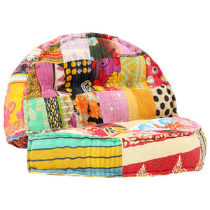 Πουφ Patchwork 100 x 20 εκ. Υφασμάτινο - PAKOBAZAAR