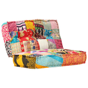 Πουφ Patchwork 100 x 100 x 20 εκ. Υφασμάτινο - PAKOBAZAAR