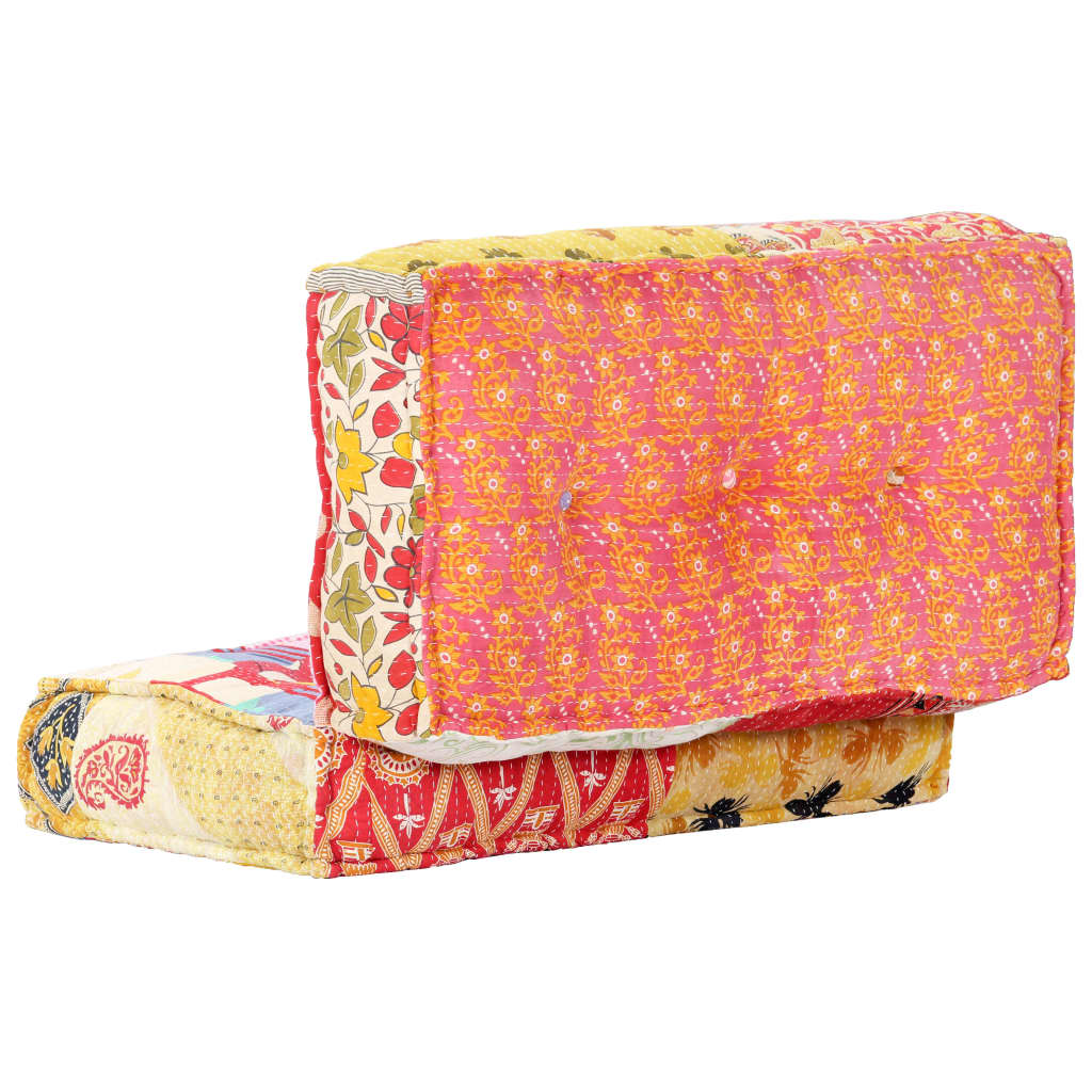 Πουφ Patchwork 100 x 100 x 20 εκ. Υφασμάτινο - PAKOBAZAAR