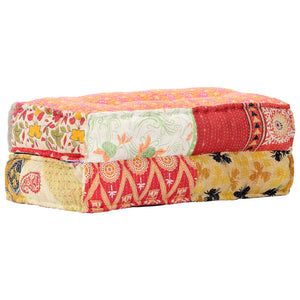 Πουφ Patchwork 100 x 100 x 20 εκ. Υφασμάτινο - PAKOBAZAAR