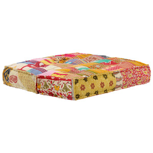 Πουφ Patchwork 100 x 100 x 20 εκ. Υφασμάτινο - PAKOBAZAAR