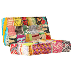 Πουφ Patchwork 100 x 100 x 20 εκ. Υφασμάτινο - PAKOBAZAAR