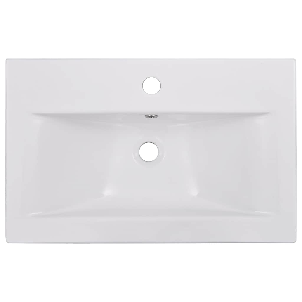 Νιπτήρας Ένθετος Λευκός 61 x 39,5 x 18,5 εκ. Κεραμικός - PAKOBAZAAR