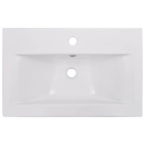 Νιπτήρας Ένθετος Λευκός 61 x 39,5 x 18,5 εκ. Κεραμικός - PAKOBAZAAR
