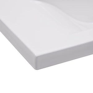 Νιπτήρας Ένθετος Λευκός 81 x 39,5 x 18,5 εκ. Κεραμικός - PAKOBAZAAR