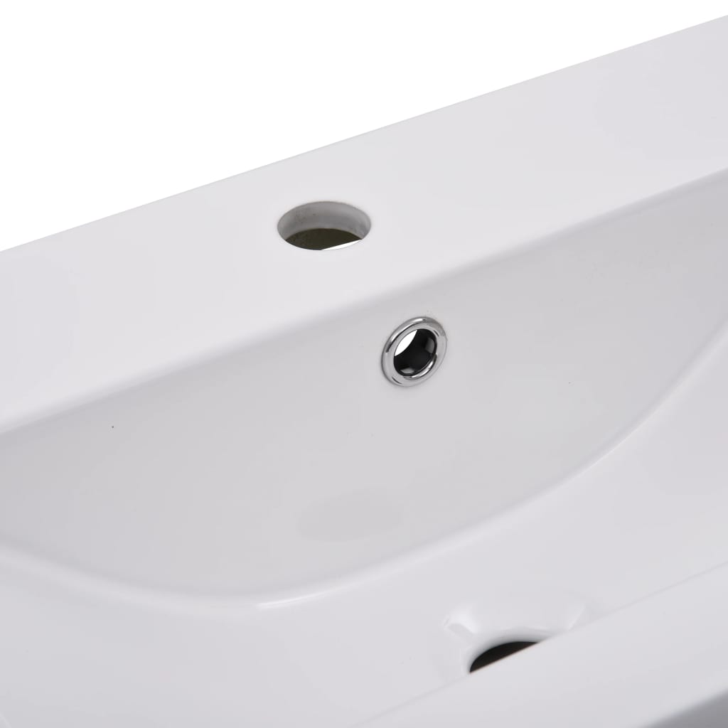 Νιπτήρας Ένθετος Λευκός 81 x 39,5 x 18,5 εκ. Κεραμικός - PAKOBAZAAR