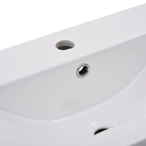 Νιπτήρας Ένθετος Λευκός 81 x 39,5 x 18,5 εκ. Κεραμικός - PAKOBAZAAR