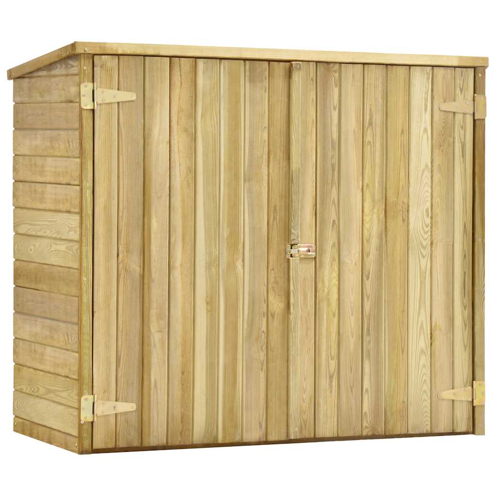 Αποθήκη Εργαλείων Κήπου 135x60x123 εκ. Εμποτισμένο Ξύλο Πεύκου