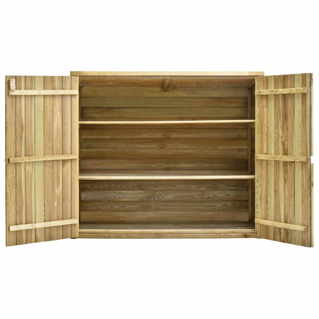 Αποθήκη Εργαλείων Κήπου 135x60x123 εκ. Εμποτισμένο Ξύλο Πεύκου