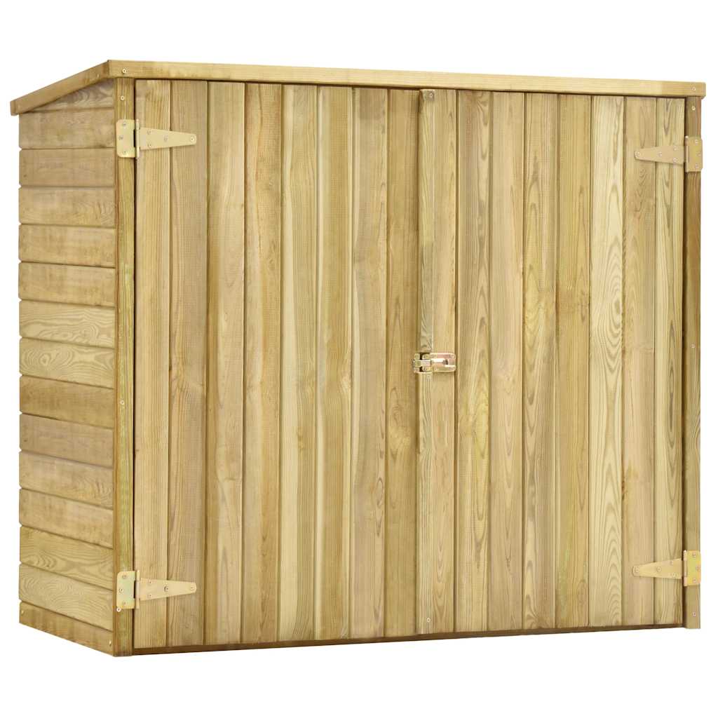 Αποθήκη Εργαλείων Κήπου 135x60x123 εκ. Εμποτισμένο Ξύλο Πεύκου