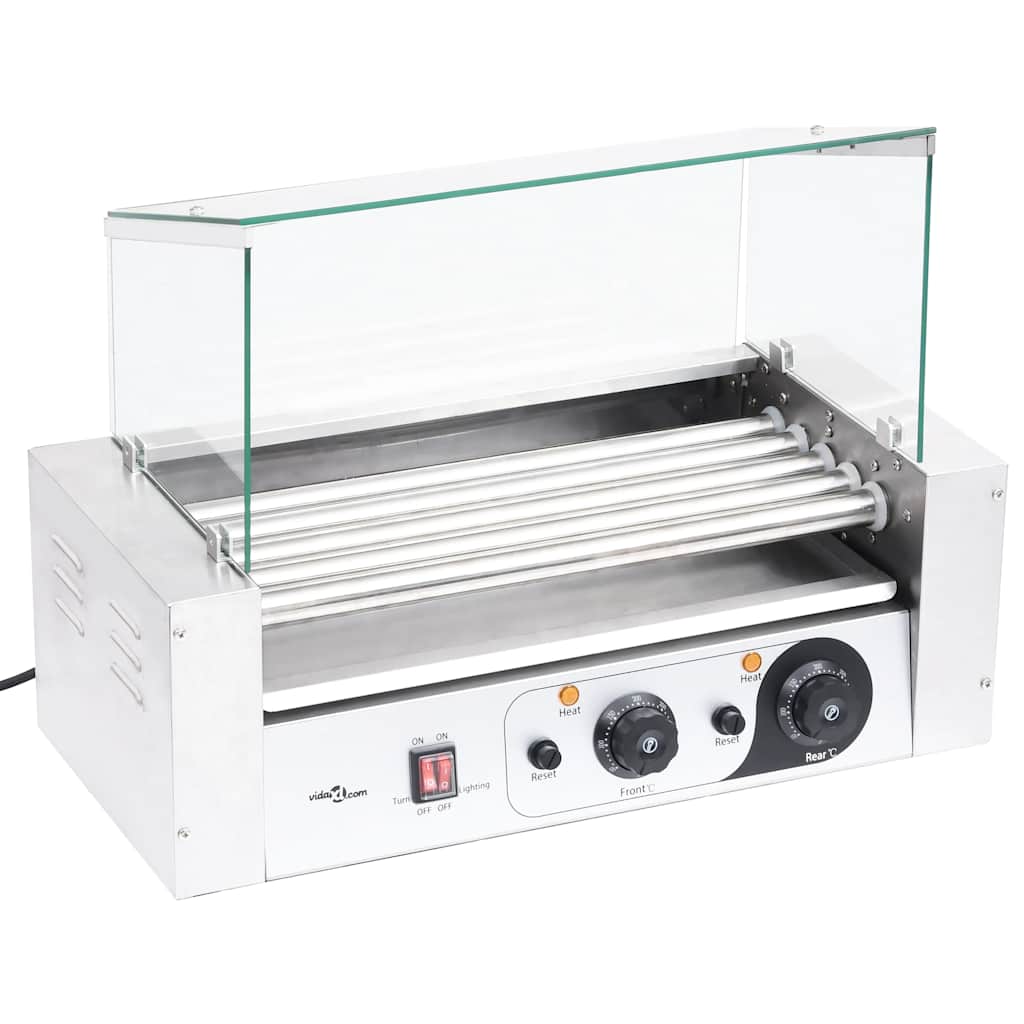 Συσκευή Hot Dog με 5 Κυλίνδρους και Τζάμι 1000 W