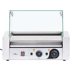 Συσκευή Hot Dog με 5 Κυλίνδρους και Τζάμι 1000 W