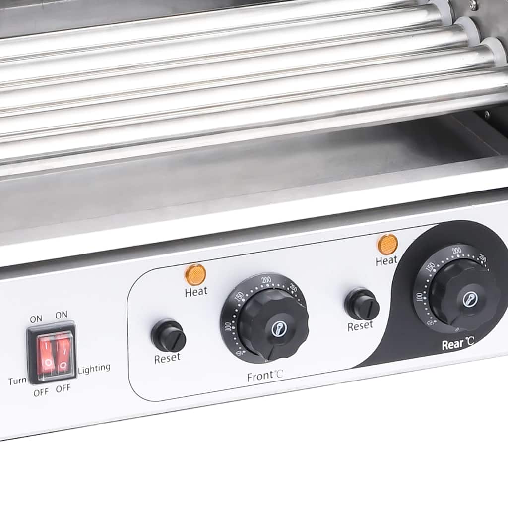 Συσκευή Hot Dog με 5 Κυλίνδρους και Τζάμι 1000 W