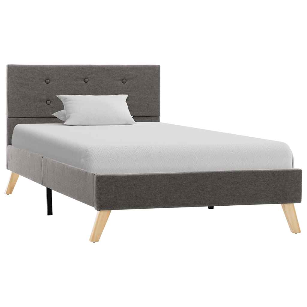 Πλαίσιο Κρεβατιού Χρώμα Taupe 100 x 200 εκ. Υφασμάτινο