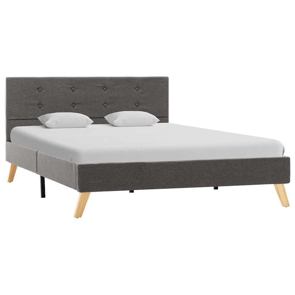Πλαίσιο Κρεβατιού Χρώμα Taupe 120 x 200 εκ. Υφασμάτινο - Pakobazaar