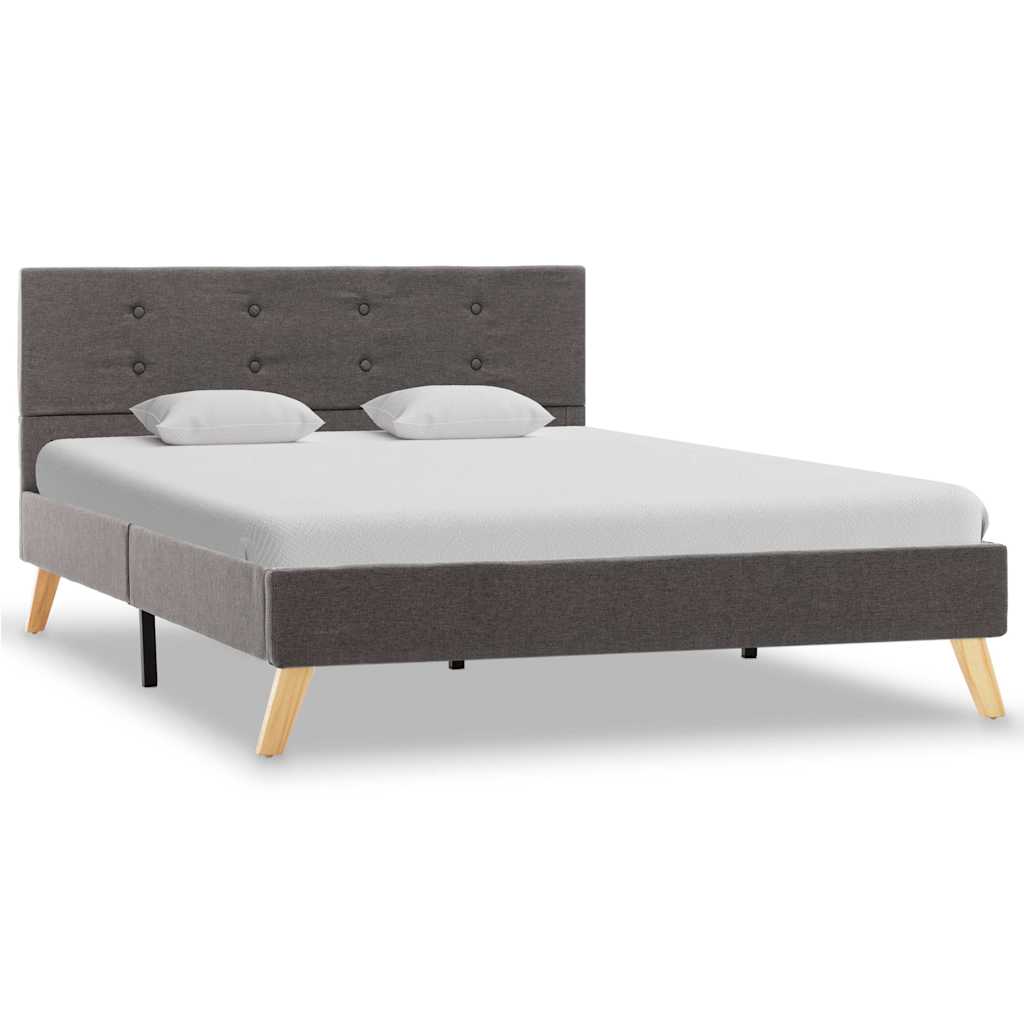 Πλαίσιο Κρεβατιού Χρώμα Taupe 120 x 200 εκ. Υφασμάτινο - Pakobazaar