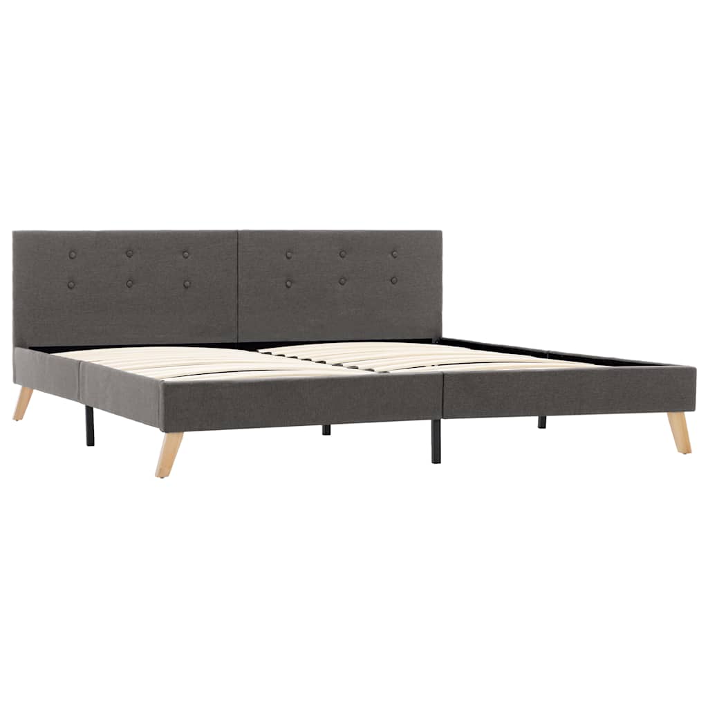 Πλαίσιο Κρεβατιού Χρώμα Taupe 180 x 200 εκ. Υφασμάτινο
